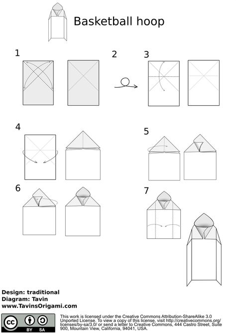 Boring Day in the office, too rainy to play outside? This origami is here to save the day! Make your own basketball hoop from simple printer paper. Step 1: Fold Follow the instructions below it takes less than three minutes! Video: . Step 2: Play! just crumple some old newsppaer, or whatever paper isn't needed anymore and use it as a ball. Protipp place your hoop above a bin. You'll clean up while playing! Printable Origami Instructions, Origami Candy, Origami Ring, Origami Wallet, Origami Toys, Paper Valentines, Origami Cards, Crafts For Kids Paper, Origami Diagrams