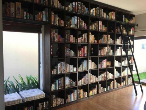 Board game wall of my dreams. Game Shop Design Ideas, Board Game Wall, Video Game Shelf, Board Game Shelf, Dream Home Library, Board Game Room, Board Game Cafe, Game Cafe, Satisfying Pictures