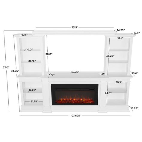 Built ins around fireplace