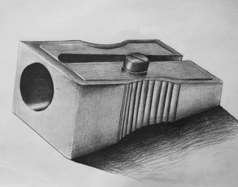 Easy Pencil Drawings, Still Life Sketch, Shadow Drawing, Observational Drawing, 3d Art Drawing, Pencil Shading, Object Drawing, Perspective Art, Pencil Drawings Easy