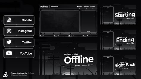 Stream Packages on Behance Stream Package Design, Twitch Overlay Templates, Stream Layout, Computer Theme, Stream Ideas, Twitch Streaming Setup, Stream Design, Twitch Streaming, Streaming Setup