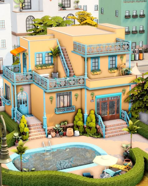 Sims 4 Lovestruck, Sims 4 Add Ons, The Sims 4 Lots, Building Inspiration, Sims 4 Family, Sims Houses, Sorority House, Sims Builds, Sublimation Ideas Projects Inspiration