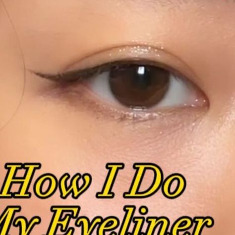 Uneven Eyelids, Eye Liner Tricks, Cake Face, Makeup Tut, Eyeliner Tutorial, September 8, Diy Skin Care, Diy Skin, Liquid Eyeliner