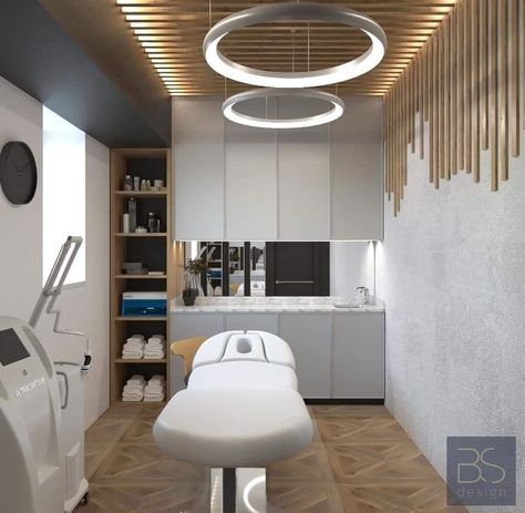 Spa Room Design, Dentist Office Design, Esthetician Room Decor, Medical Office Decor, Esthetics Room, Spa Room Decor, Spa Interior Design, Medical Office Design, Cabinet Medical