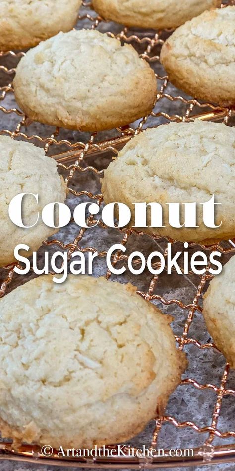 Coconut Sugar Cookies, Peanut Butter Thumbprint Cookies, Cookies Art, Coconut Cookies Recipes, Ultimate Chocolate Chip Cookie, Favorite Cookie Recipe, Coconut Cookies, Drop Cookies, Ginger Cookies