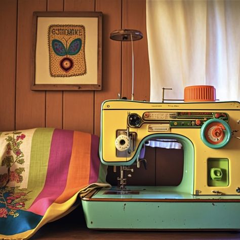 70s 60s sewing machine Life Reference, Marketing Project, Inanimate Objects, Nostalgic Images, Vintage Sewing Machines, Fan Art Drawing, Inner Circle, Mermaid Art, Vintage Lover