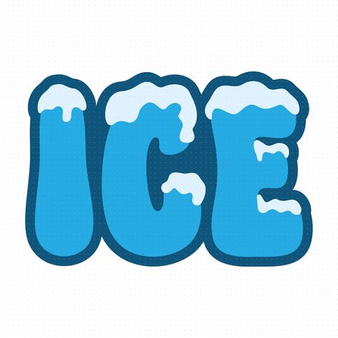 Ice Names, Scrapbooking Alaska, Dr Logo, Ice Logo, Ice Design, Baby Printables, Ice Ice Baby, Bubble Letters, Baby Svg