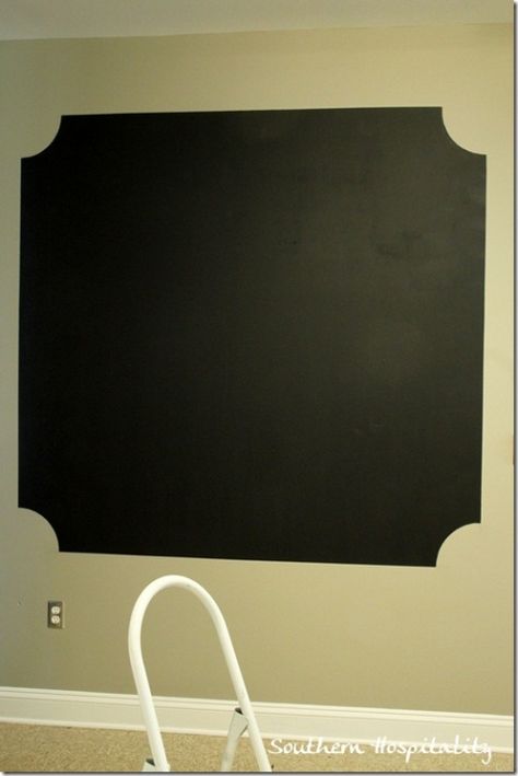 painting finished Wall Chalkboard, Chalkboard Wall Bedroom, Hangout Room, Chalk Wall, Home Decor Colors, Board Wall, Chalkboard Wall, Chalkboard Paint, Southern Hospitality