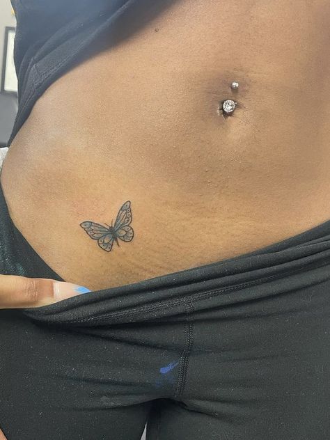 Under Breast Tattoos For Women, Pelvic Tattoos, Secret Tattoo, Hip Thigh Tattoos, Belly Tattoos, Hand Tattoos For Girls, Hip Tattoos Women, Small Meaningful Tattoos, Cool Piercings