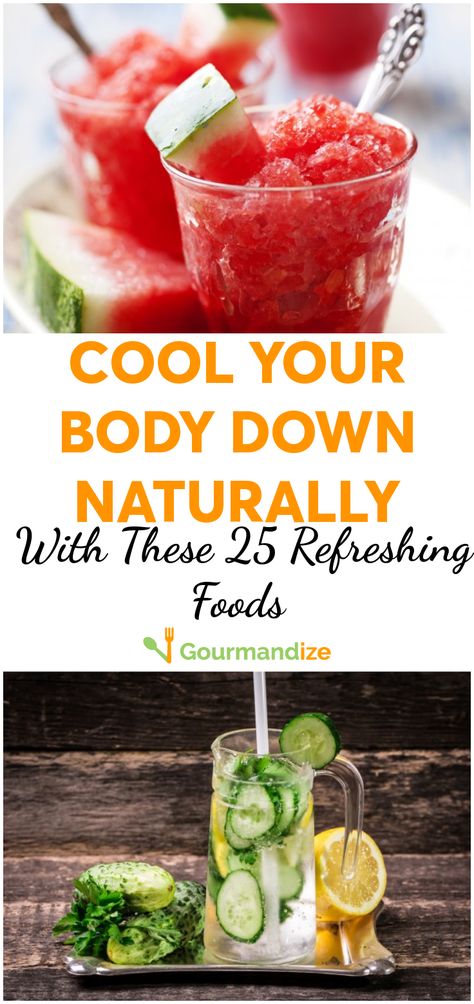 These 25 foods have a super high water content, meaning they'll cool you down in no time!  #coolingfoods #health #healthtips #healthyeating #summerfoods #cooldown #cooldowntips #howtostaycool #healthyfoods #diet #nutrition Body Cooling Foods, Cooling Foods, Refreshing Food, Health And Fitness Tips, Foods To Eat, Eating Well, Clean Eating Snacks, Health Tips, Summer Recipes