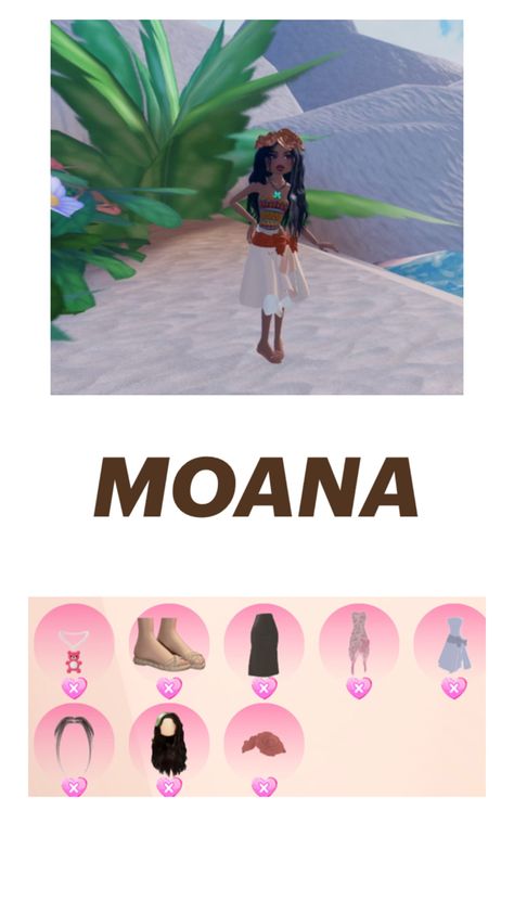 Moana!-1 vip item- #5 Long Hair Cuts Straight, Moana Dress, Fancy Dress Code, Bloxburg Decals Codes Aesthetic, Polaroid Template, Creative Kids Crafts, Cute Summer Wallpapers, Aesthetic Roblox Royale High Outfits, Body Outfit