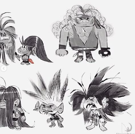 Troll Concept Art, Artblock Help, Trolls Concept Art, Poppy X Barb, Troll Oc, Rock Trolls, Trolls Oc, Trolls Art, Trolls Poppy