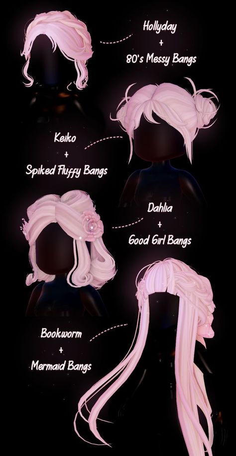 Royale High Outfits Hair Combos, Roblox Royale High Outfits Ideas Free, Royal High Starlight Set, Freestyle Outfit Royale High, Kawaii Rh Outfits, Outfit Idea Royale High, Royale High Hair Combo Ideas, Hair Hacks Royale High, Magical Element Royale High