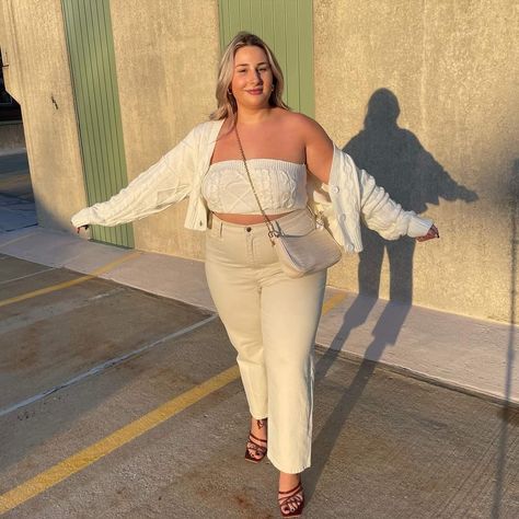 Plus Size Tube Top Outfit, Plus Size Tube Top, Tube Top Outfit, Tyler Childers, Plus Size Baddie, Tube Top Outfits, Outfits Curvy, Big Girl Fashion, Top Outfit