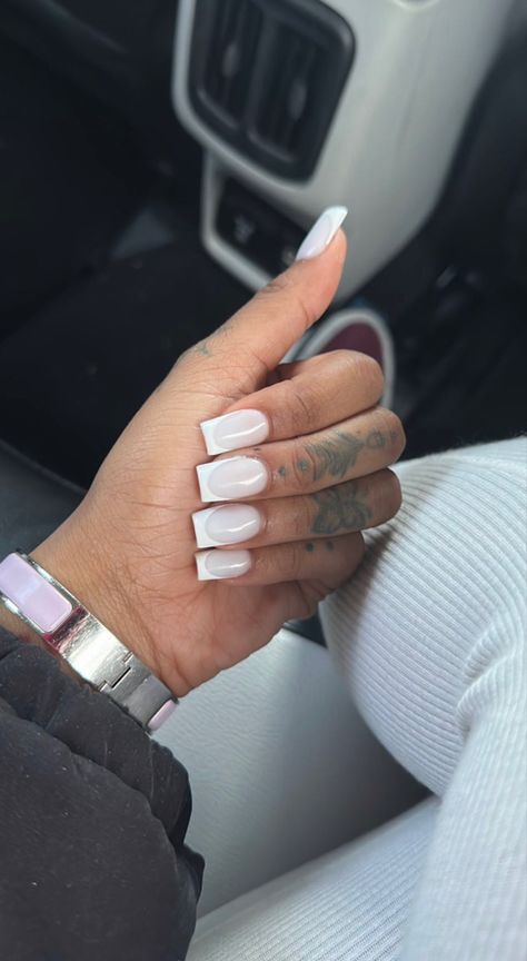 French White Nails, Nails Acrylic Toes, Ombré French Tip, French Nail Ideas, Ombré French, Long Nails Acrylic, Extra Long Nails, 4a Natural Hair, Spring Nail Ideas