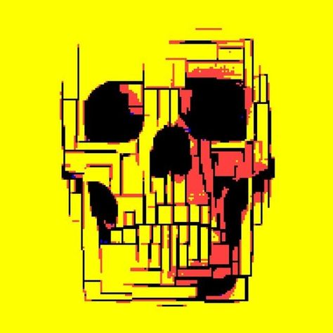 Skull Art Print, Skull Artwork, Yellow Art, Art Wallpaper Iphone, Robot Concept Art, Skull And Bones, Skull Art, Cartoon Art Styles, Art Sketchbook