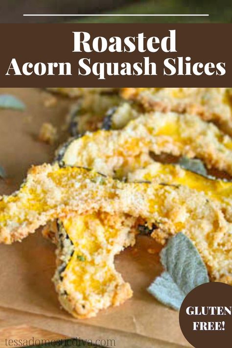 With a buttery garlic sage coating, these acorn squash slices (or delicata!) make an irresistable fall side! Acorn Squash Slices, Paleo Roast, Winter Squash Recipes, Roasted Acorn Squash, Paleo Friendly Recipes, Savory Pumpkin Recipes, Fresh Sage, Recipes Paleo, Slices Recipes