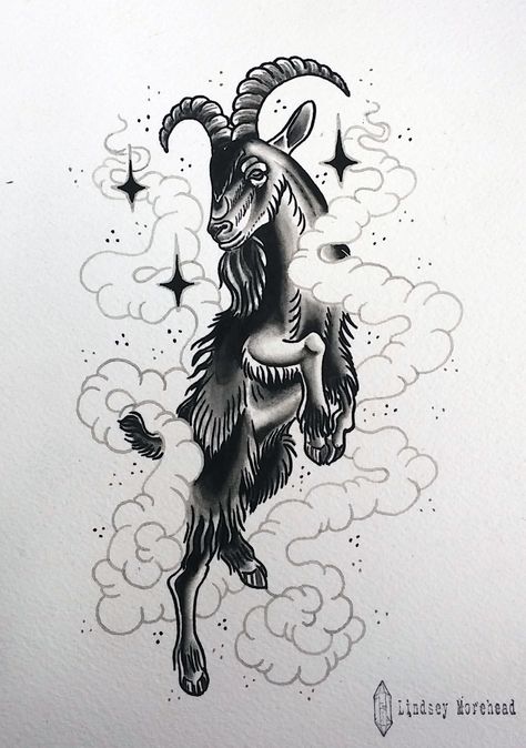 "Wouldst thou like to live deliciously?" -Black Phillip (The VVitch)  tattoo flash by Lindsey Morehead at Donovan's Autumn Moon Tattoo in Anaheim, CA Gotik Tattoo, The Vvitch, Live Deliciously, Ram Tattoo, Black Art Tattoo, Black Phillip, Autumn Moon, Capricorn Tattoo, Kunst Tattoos