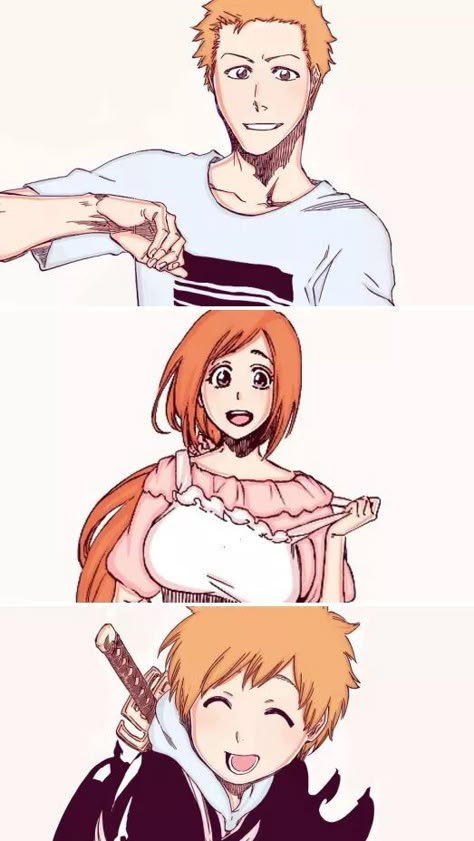 Efso manganın sonuna bak .... Ah ah çok özlicem bleach i -_- Kurosaki Family, Kon Bleach, Orihime Bleach, Ichigo X Orihime, Ichigo And Orihime, Ichigo Manga, Bleach Pictures, Bleach Couples, Ichigo Y Rukia