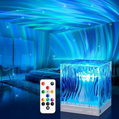 Top Seller for Northern Lights Aurora Projector Light, 18 Colors Lighting Aurora Projector Mood, HOME & DECOR Glow In The Dark Lights, Northern Lights Ceiling, Winter Wonderland Formal Theme, Northern Lights Party Decorations, True North Vbs Decorations, Chill Zone Ideas, Diy Northern Lights, Frozen Decoration Ideas, Underwater Theme Bedroom