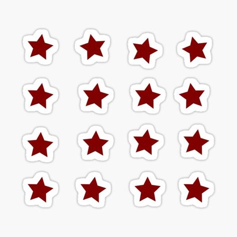 Maroon Stickers | Redbubble Red Phone Case Stickers, Red Star Sticker, Binder Deco, Maroon Aesthetic, Red Stickers, Friends Book, Texas Aggies, Paper Background Design, Red Stars