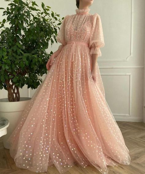 Pink Tulle Evening Dress, Prom Dress Pink, Teuta Matoshi, Tulle Long Prom Dress, A Line Prom Dress, Prom Dresses Long Pink, Pink Evening Dress, Prom Dress Evening, Tulle Evening Dress