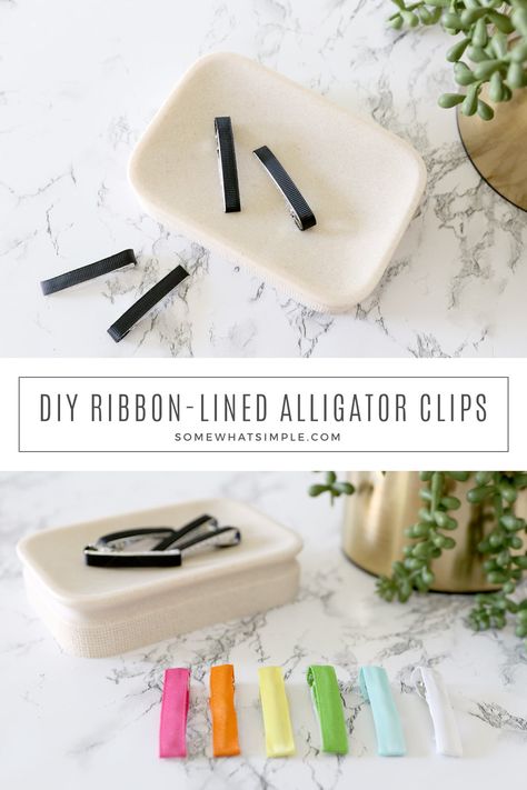 Diy Alligator, Alligator Hair Clip, How To Make Ribbon, Diy Ribbon, Grandchildren, Sewing Tutorials, Fine Hair, Fabric Crafts, Hair Clip