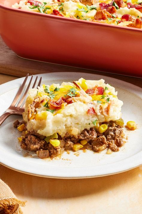 Cowboy Mashed Potato Casserole Cowboy Mashed Potato Casserole, Cowboy Mashed Potatoes Recipe, Cowboy Mashed Potatoes, Kent Rollins Recipes, Mashed Potato Casserole Recipes, Cowboy Kent Rollins, School Night Dinners, Casseroles Beef, December Recipes