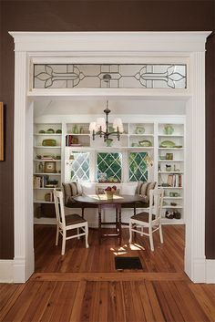 Transom Windows on Pinterest | Window Panels, Panelling and ... Glass Transom, Transom Window, Transom Windows, Farmhouse Interior, Style Deco, The Dining Room, Interior Trim, Leaded Glass, Breakfast Nook