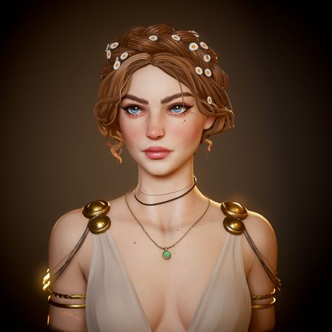 Helen Of Troy, Greek Mythology Art, Animation Artwork, Mythology Art, Arte Fantasy, Digital Art Girl, Character Portraits, Greek Mythology, Fantasy Character Design