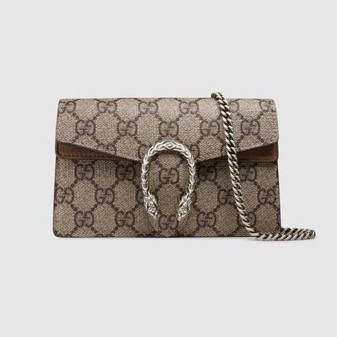 Dionysus GG Supreme super mini bag | GUCCI® Dionysus Gg Supreme Super Mini Bag, Dionysus Super Mini Bag, Gucci Super Mini, Gucci Mini Bag, Gucci Mini, Gucci Gifts, Mini Crossbody Bag, Wallet Chain, Gucci Handbags