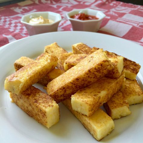 What To Do With Leftover Polenta Leftover Polenta, Amalfi Theme, Cheese Polenta, Mushroom Polenta, Polenta Fries, How To Cook Polenta, Polenta Recipes, Appetizer Bites, Fig Jam