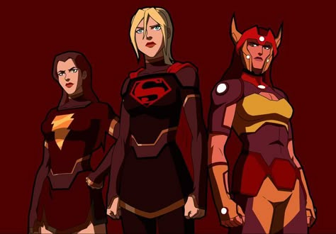 New Furies Adventure With Superman, Young Justice Invasion, Justice League Art, Superman Supergirl, Female Furies, Superman Pictures, Batman Comic Wallpaper, Tmnt Comics, Supergirl Dc