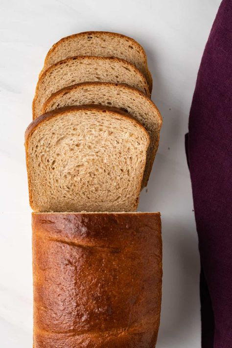 Soft Wheat Bread, Whole Wheat Bread Recipes, Whole Wheat Sandwich Bread Recipe, Sandwhich Bread, Whole Wheat Sandwich Bread, Wheat Sandwich Bread, Homemade Whole Wheat Bread, Whole Wheat Bread Recipe, Easy Homemade Bread