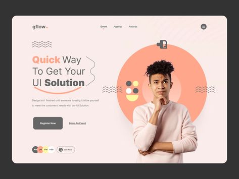 Hero Page Web Design, Hero Banner Design, Hero Banner, Event Agenda, Simple Web Design, Hero Image, Website Banner, Ui Inspiration, Digital Journal