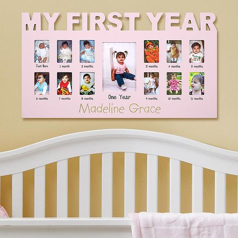 Personalized Picture Frames and Collages | Personal Creations Baby Souvenir, First Birthday Presents, Birthday Presents For Girls, Personalized Photo Frames, Baby Frame, Presents For Girls, 1st Birthday Gifts, Montage Photo, First Birthday Gifts