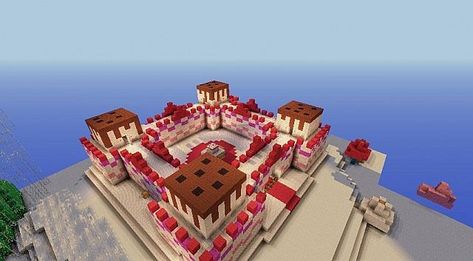 Candy Minecraft, Aesthetic Minecraft Builds, Minecraft P, Modern Minecraft Houses, Minecraft E, Minecraft Christmas, Cool Minecraft Houses, Minecraft Plans, Minecraft Tips