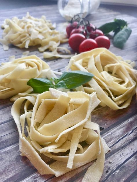 Perfect Basic Italian Pasta Dough (No Eggs) No Egg Pasta Dough, Pasta No Egg, Semolina Pasta Dough Recipe, Semolina Pasta Dough, Pasta Without Eggs, Basic Pasta Recipe, Basic Dough Recipe, Pasta Dough Recipe, Make Homemade Pasta