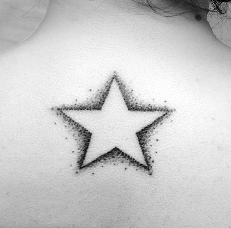 Dotted Star Tattoo, Five Point Star Tattoo, 3d Star Tattoo, Inner Wrist Tattoos, Dot Tattoos, Shape Tattoo, Star Tattoo, Daughter Tattoos, Mother Daughter Tattoos