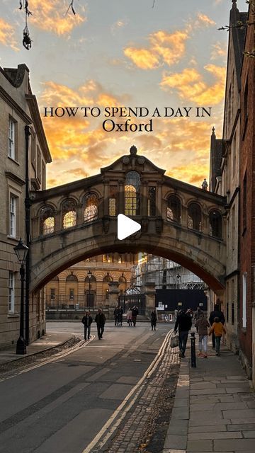 Fleur on Instagram: "This is how to spend the perfect day in Oxford! 📖  Less than 2 hours by train from London, Oxford is a great place to visit for a day trip, SAVE THIS POST for some day trip inspo 🎓  📚 Explore the beautiful colleges (some are free to enter!) 🦕 Visit the Oxford University Museum of Natural History  💐 Wander through the Covered Market  📷 Walk around the Radcliffe camera  ☕️ Coffee and lunch at The Independent Cafe 📓 Visit some little independent shops  🖼️ Visit the Ashmolean Museum  🍸 Drinks at Turf Tavern 🌅 Watch the sunset through the Bridge of Sighs  • • • • • #oxford #visitoxford #visitengland #visitbritian #cntraveler #prettylittletrips #theprettycities #thisprettyengland #darkacademia #oxforduniversity #bestcitybreaks #thisisengland #thisprettyengland" Oxford Aesthetic, Oxford University England, Radcliffe Camera, Ashmolean Museum, Watch The Sunset, Visiting England, One Day Trip, Museum Of Natural History, Oxford Street