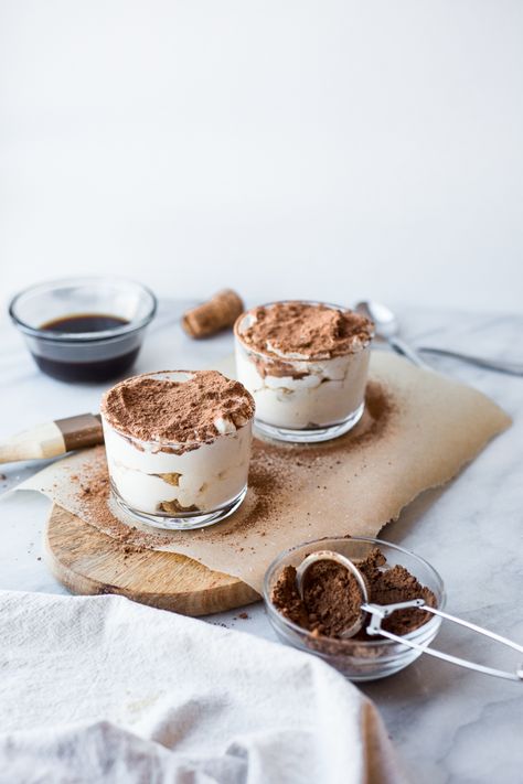 Date Night Desserts For Two, Date Night Desserts, Espresso Biscotti, Date Night Food, Tiramisu For Two, Good Desserts To Make, How To Make Tiramisu, Lady Finger Cookies, Work Recipes