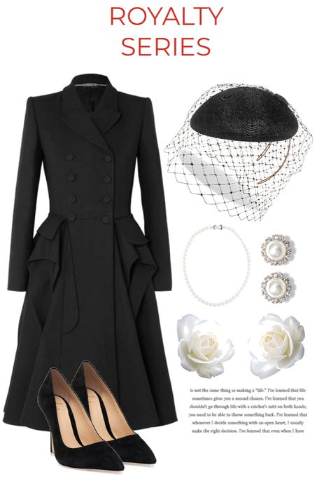 Black Royal Outfit, Parisian Spring, Star Master, Sophisticated Outfits, Plain Outfits, Dress Attire, Effortlessly Chic Outfits, Royal Outfits, Princess Outfits