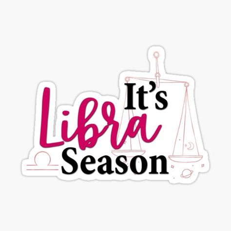 It’s Libra Season! Perfect for those born in the months of September to October. This Libra design features its zodiac sign and symbol in the sign's power color of pink. When your birthday comes around, let everybody know it’s your season to celebrate and • Millions of unique designs by independent artists. Find your thing. Libra Sign Symbol, Libra Design, 20 Birthday, Libra Life, Libra Season, Libra Sign, Zodiac Designs, Power Colors, Templates Printable Free