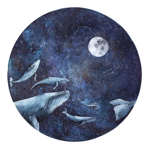 Textured Watercolor, Space Painting, Whale Art, Keramik Design, Soyut Sanat Tabloları, Galaxy Art, Arte Sketchbook, The Cosmos, Moon And Stars