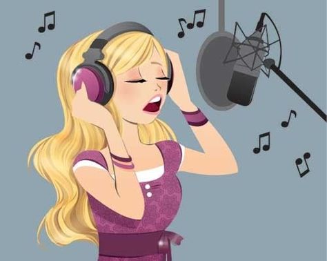 Girly Music, Singing Drawing, Music Singing, Art Beat, Children's Illustration, Kids Coloring Book, Illustration Agency, Music Images, Funny Drawings