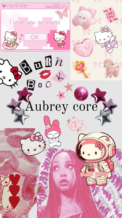 🎀Aubrey core🎀#pinkera #hellokitty #cute Aubrey Aesthetic, Aubrey Core, Kawaii App, Wallpaper Bible, + Core + Aesthetic, Hello Kitty, Kitty, Kawaii