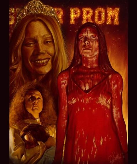 Horror Movie Poster Art : "Carrie" 1976, by Peter Panayis Carrie Horror Movie Costume, Carrie White 1976, Carrie Wallpaper, Carrie Horror Movie, Carrie Poster, Carrie Movie 1976, Carrie Horror, Carrie Stephen King, Carrie Movie