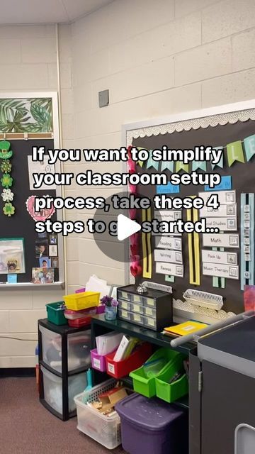 SPECIAL EDUCATION TEACHER | ADAPTED CURRICULUM DESIGNER on Instagram: "Classroom setup doesn’t have to be stressful! I can help 🙋‍♀️

These 4 steps will help you start to make your classroom setup process way easier!
1. Decide what centers and areas you want to have in your classroom.
2. Choose what type of visual schedule each of your students will need. For new students you don’t know, read their IEP to see what level you think they may be at before the school year starts. 
3. Determine what curriculum you are going to be using. What does your district provide? Will you need to supplement with other materials? This will help you with prepping materials and centers in your classroom!
4. Get your paras on board! Work on building rapport and team buy in EARLY. This will make so much of you Building Rapport, Classroom Idea, Special Education Elementary, Elementary Classroom Decor, Visual Schedule, Special Needs Students, Classroom Setup, Classroom Design, Special Education Teacher