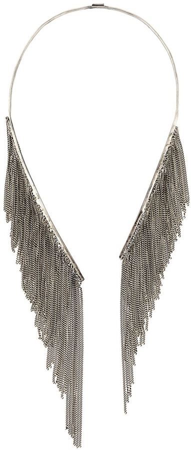 Emanuele Bicocchi chain fringe necklace Emanuele Bicocchi, Chain Fringe, Chain Reaction, Necklace Collection, Sparkly Things, Jewellery Inspiration, Fringe Necklace, Contemporary Jewellery, Silver Chain Necklace