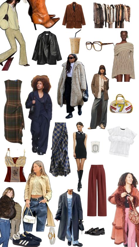 Fall 2024 mood board , Clean Girl Style, Aesthetically Pleasing Mood Board Fall Mood Board Fashion, 2024 Fall Fashion, Edgy Grunge Style, Style Mood Board, Fall Academia, It Girl Style, Classy Vibes, It Girl Aesthetic, Wool Coats